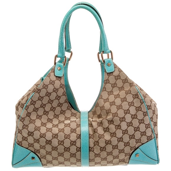 GUCCI GG Canvas Nailhead Jackie Shoulder Bag - Picture 3 of 6